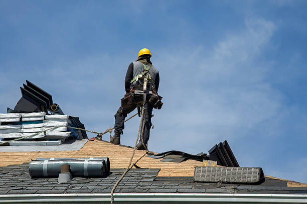 Professional Roof Replacement technician working in Slate Hill, NY
